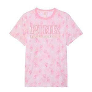 LoveShackFancy PINK Pink Floral Tee